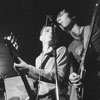 Май, Анють, Олег, Чой. Концерт в клубе &laquo;Форпост&raquo;.  Фотограф: Дедушка.  Дата: 14.02.2004. 