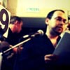 Денис Голубев&nbsp;и Евгений Коган&nbsp;&mdash; участники литературно-музыкального вечера &laquo;Товары второй необходимости&raquo; в&nbsp;книжном магазине &laquo;Додо&raquo;. Фотограф: Евгения Гребенюк. 27.05.2011.